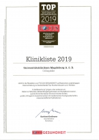 FOCUS Klinikliste 2019